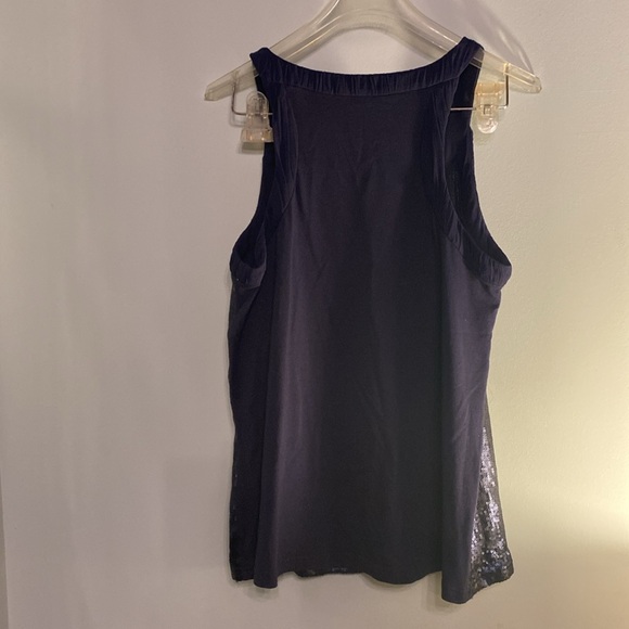 Banana Republic Blue Sequined Blouse Size Small - Picture 6 of 9